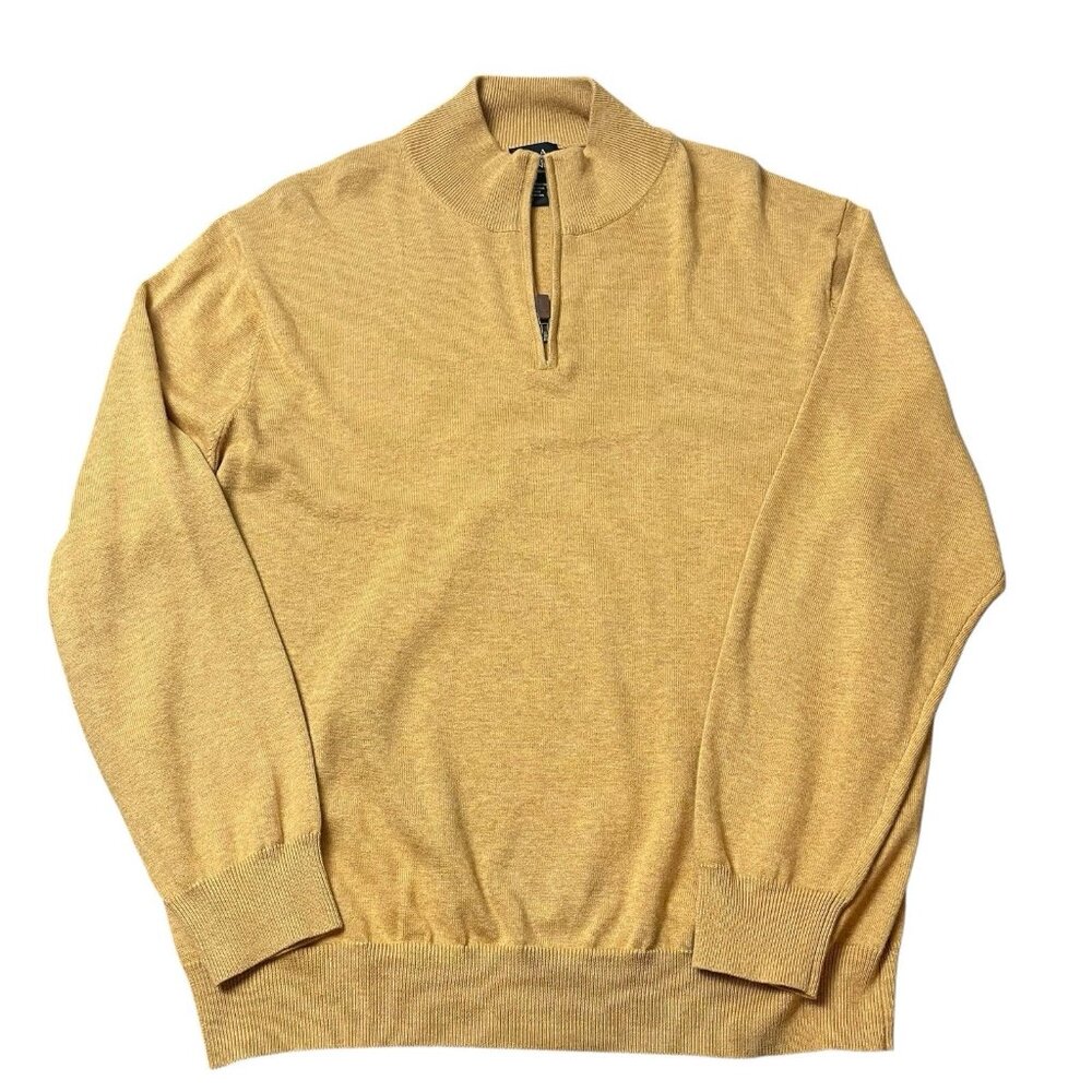 Jos A Bank Signature Collection 1/4‎ Zip Sweater Pullover Pima Cotton XL